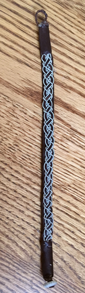 Sami leather/wire bracelet